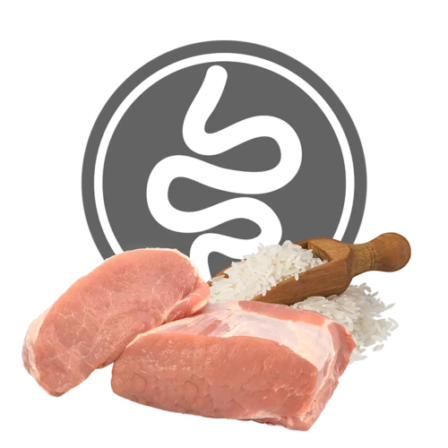 Karma dla psa Intestinal małe rasy wieprzowina i ryż 800g 2