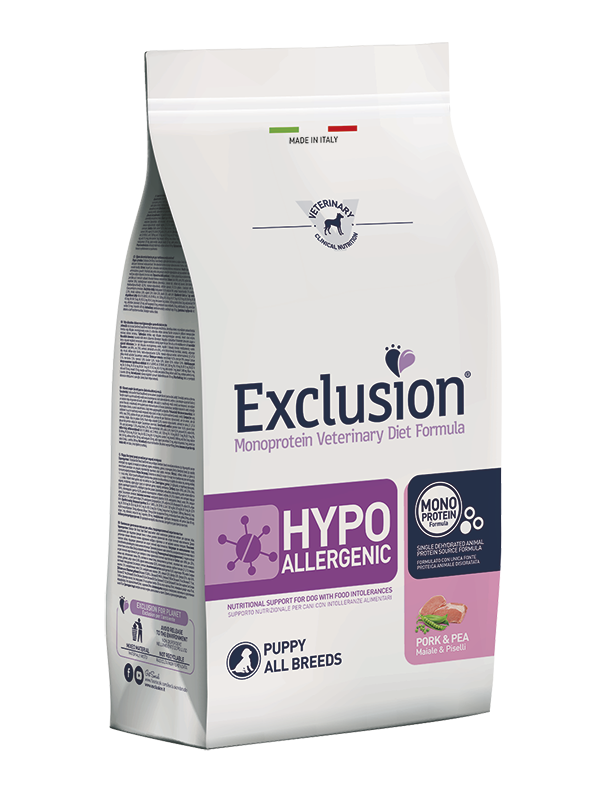 Karma dla szczeniaka Exclusion Hypoallergenic wieprzowina i groszek 2kg 1
