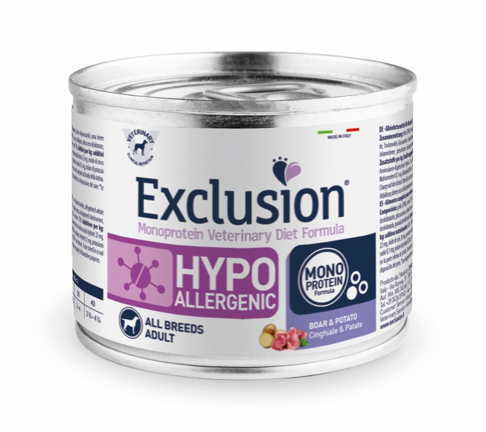 Mokra karma dla psa Exclusion Hypoallergenic dorosłe psy dzik i ziemniaki 200g 1