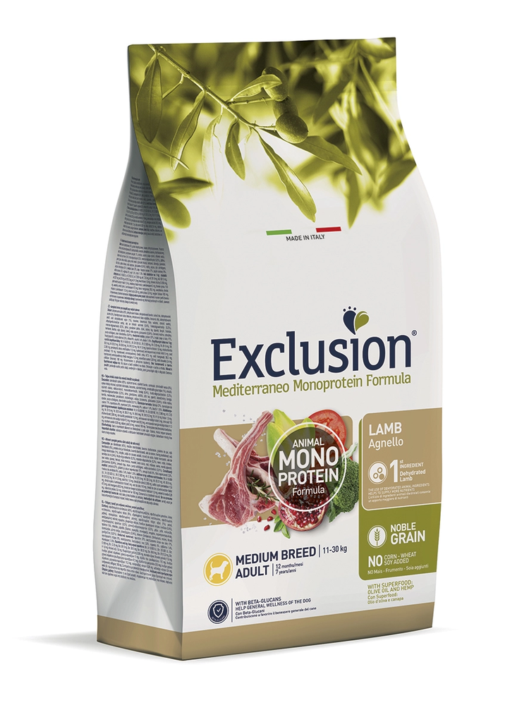Karma dla psa Exclusion Mediterraneo małe rasy jagnięcina 2kg 1