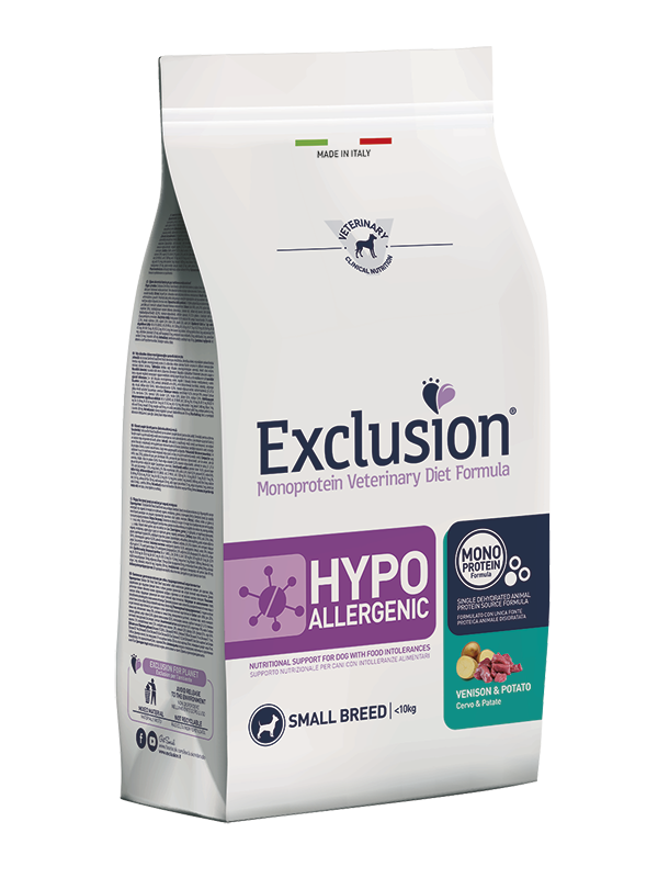 Karma dla psa Exclusion Hypoallergenic małe rasy jeleń i ziemniaki 2kg 1