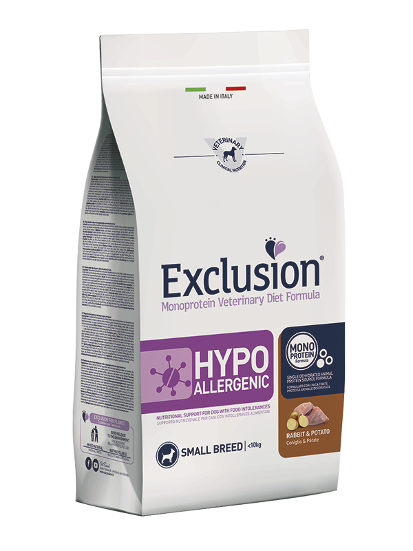 Karma dla psa Exclusion Hypoallergenic małe rasy królik i ziemniaki 2kg 1