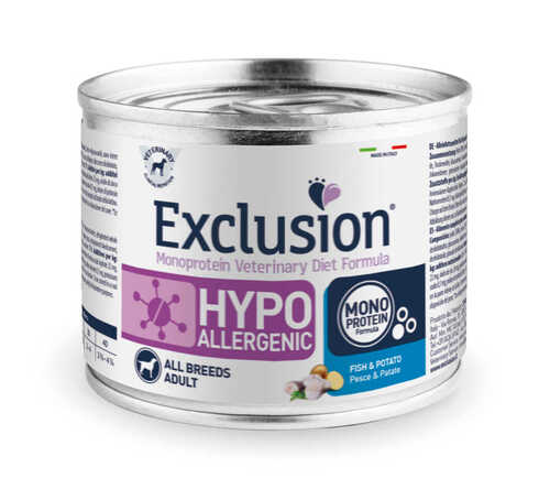 Mokra karma dla psa Exclusion Hypoallergenic dorosłe psy ryba i ziemniaki 200g 1