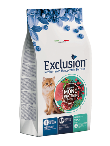 Karma dla kota wysterylizowanego Exclusion Mediterraneo tuńczyk 1,5kg 1