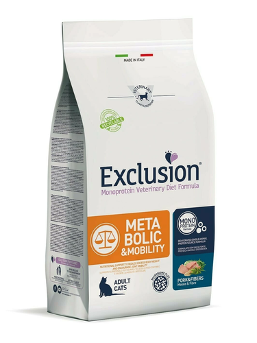 Karma Exclusion Metabolic&Mobility dla kotów wieprzowina i błonnik 300g 1