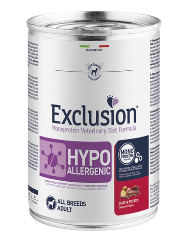 Mokra karma dla psa Exclusion Hypoallergenic dorosłe psy koza i ziemniaki 400g 1