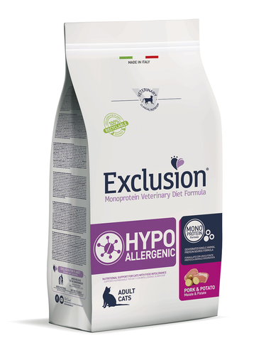 Karma dla kota Exclusion Hypoallergenic wieprzowina i ziemniaki 300g 1